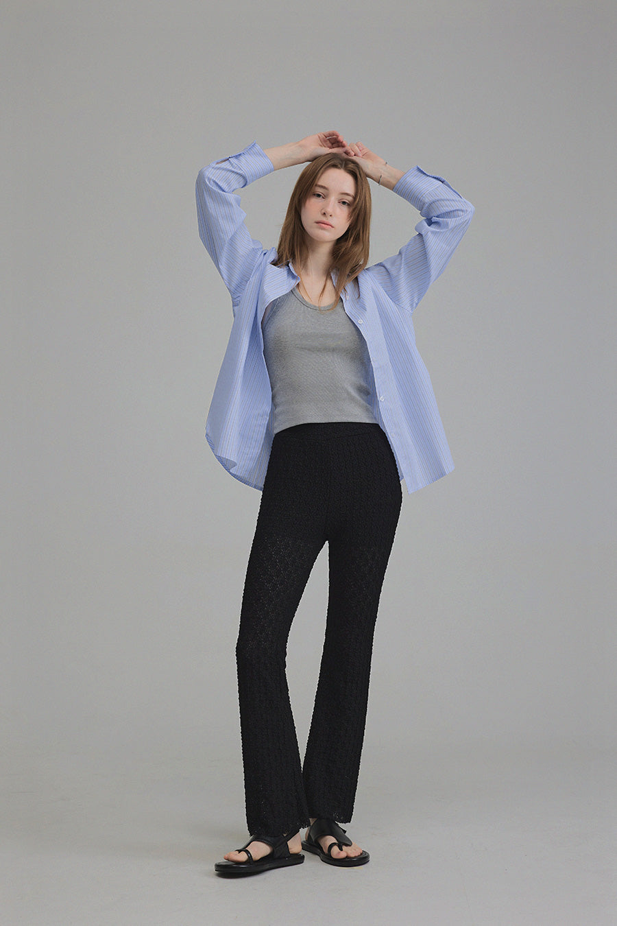 The Obvious Choice Stripe Overfit Shirt-3