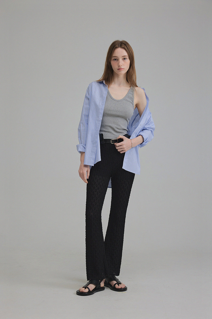 The Obvious Choice Stripe Overfit Shirt-4