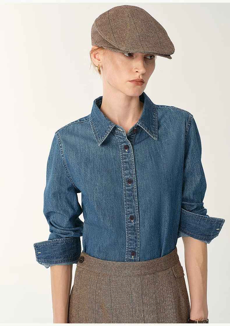 90s Mom Denim Top-2
