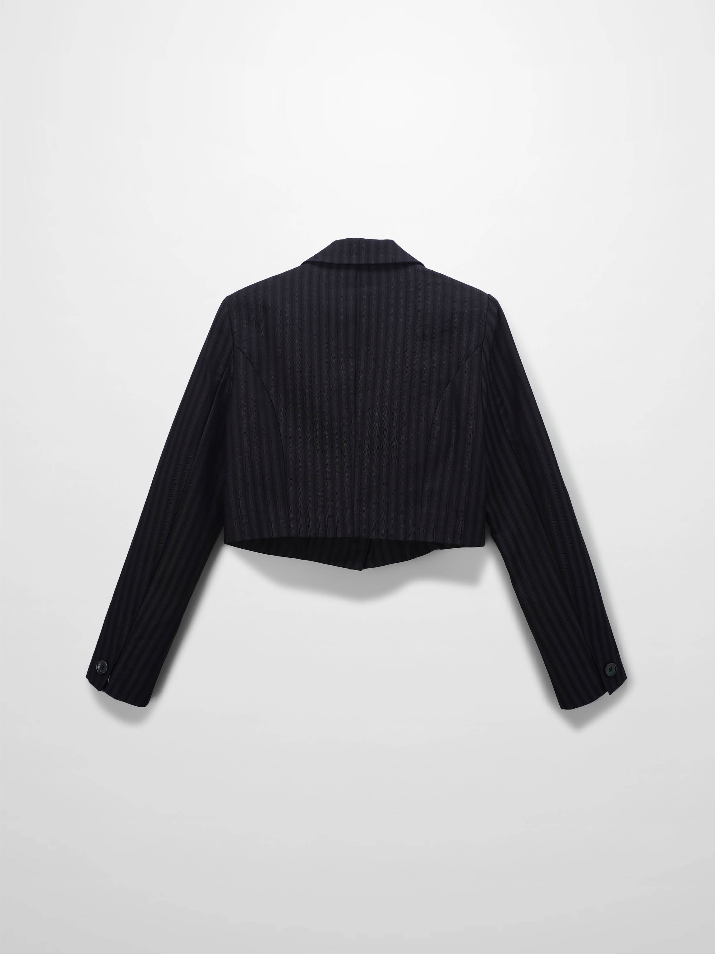 Herringbone The Moment Crop Beaded Blazer
