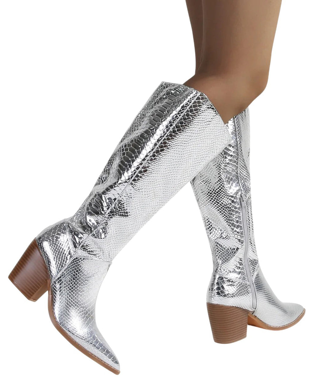 Chrome Cowgirl Boots