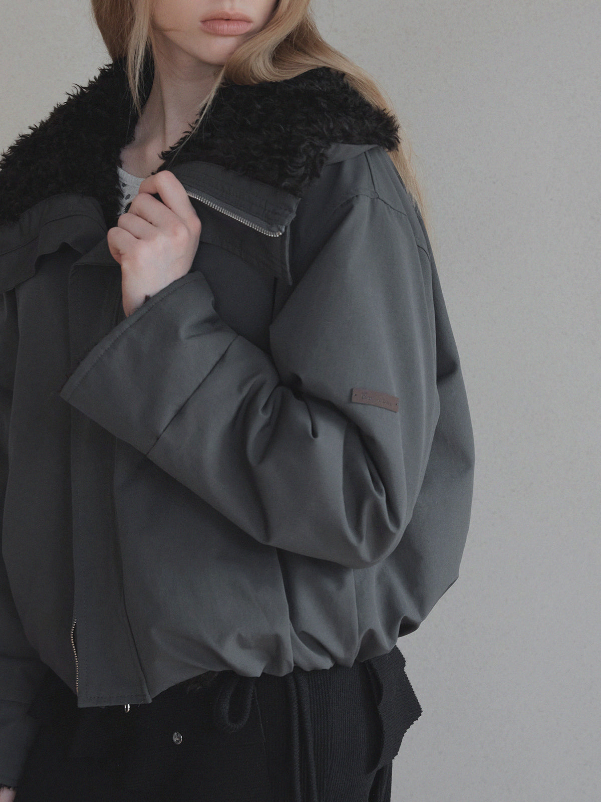 Fur MA-1 Bomber Jacket-2