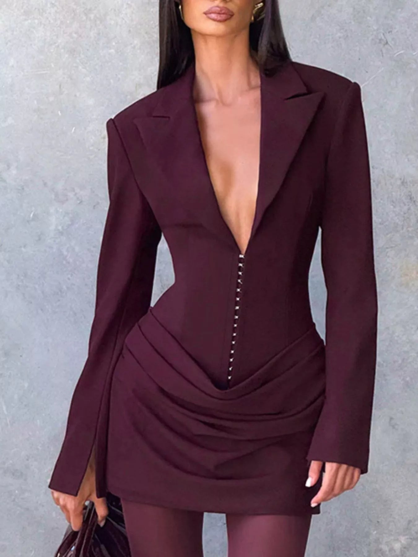 Blazed and Draped Dress