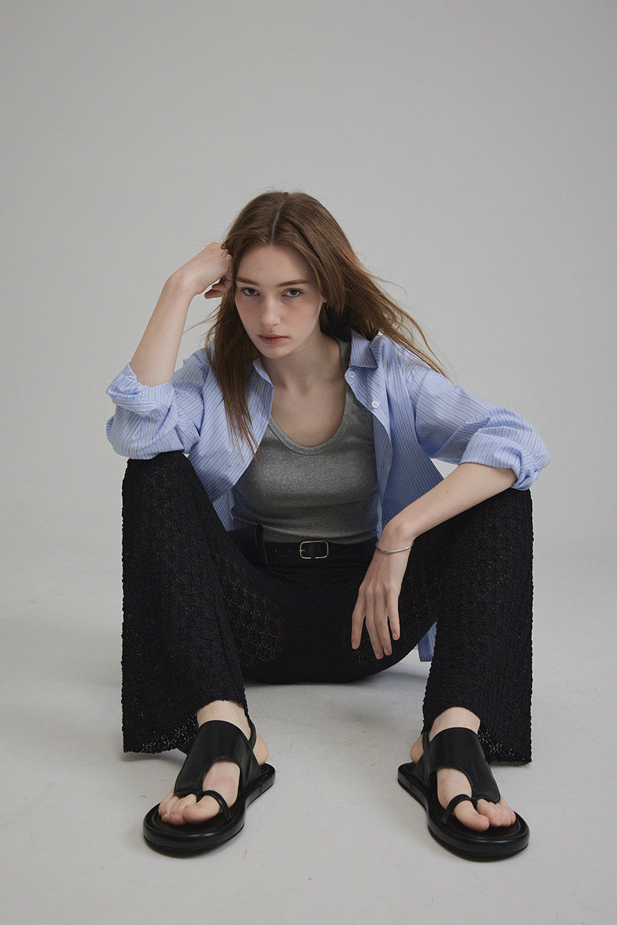The Obvious Choice Stripe Overfit Shirt-0