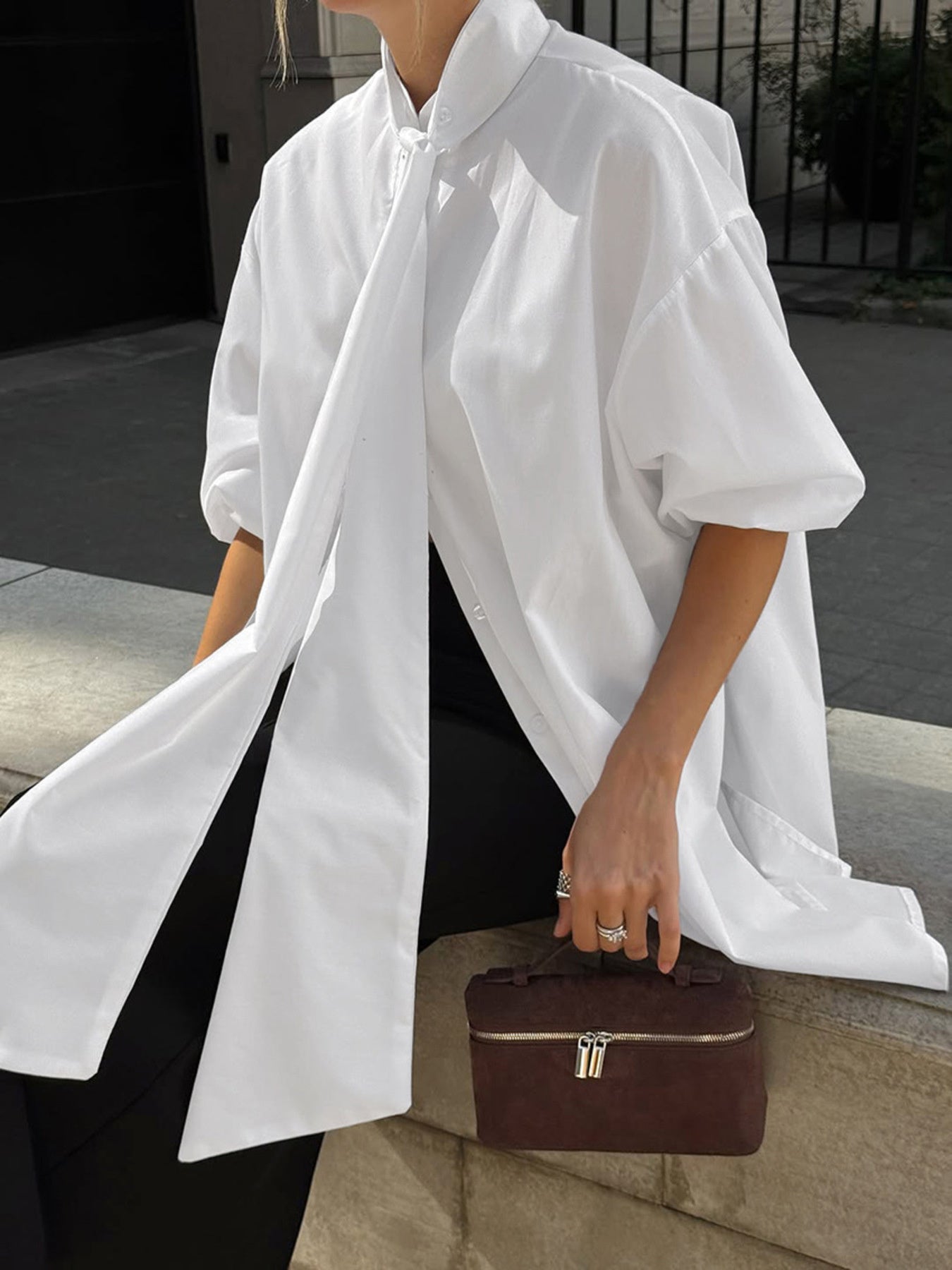 Lil Frenchie Puff Sleeve Shirt