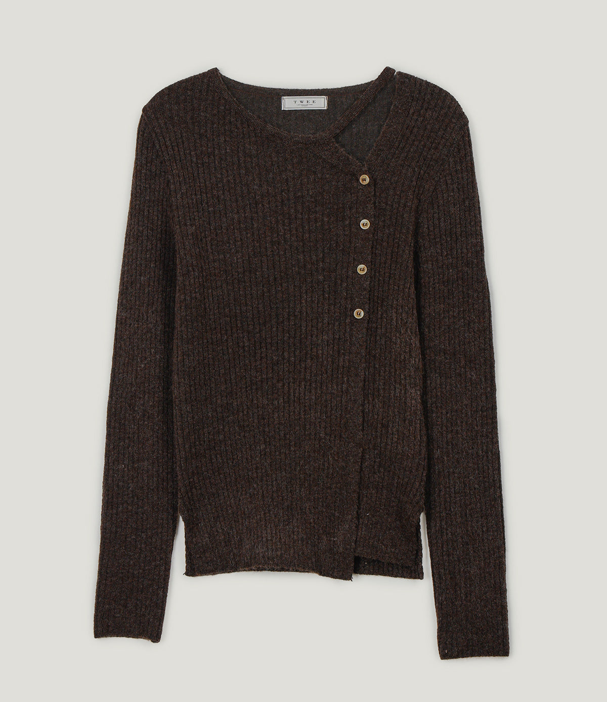 Cut-Out Button Knit-5