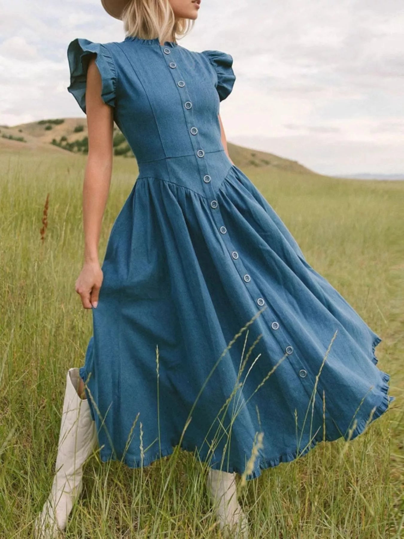 Country Girl Denim Dress