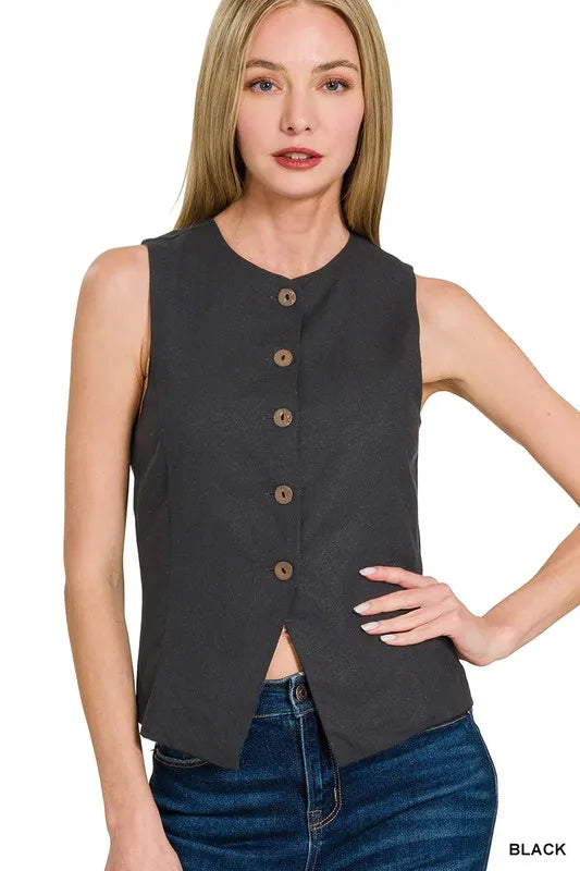 Zenana Linen Vest
