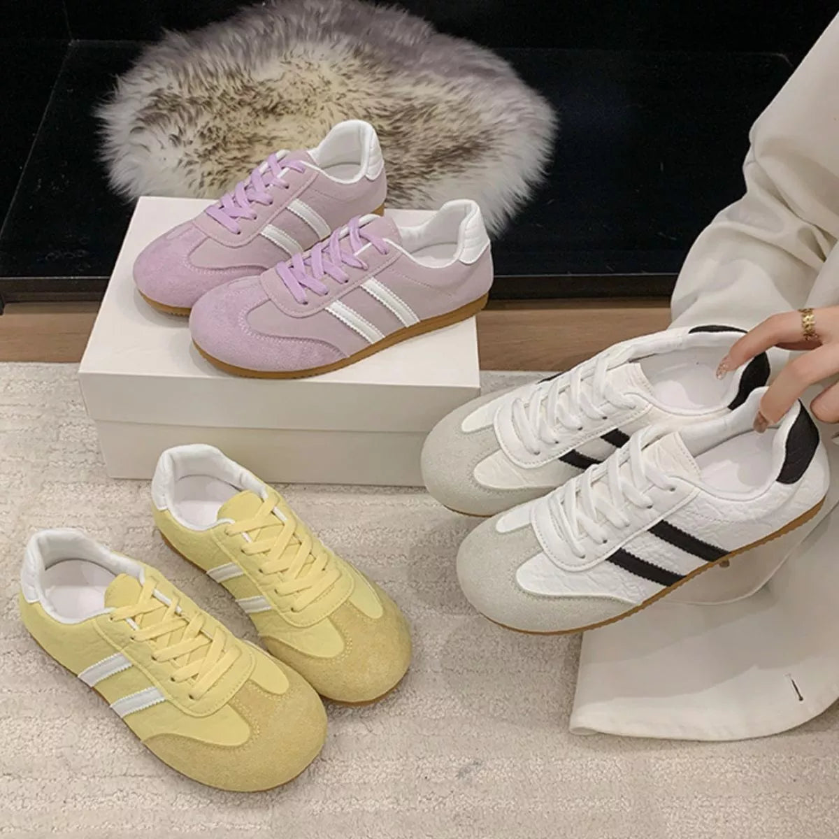 Pop of Playful Sneakers