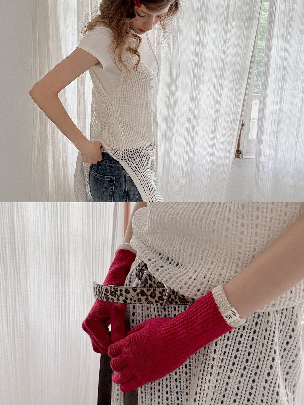 Another Layer Sleeveless Knit Dress-4