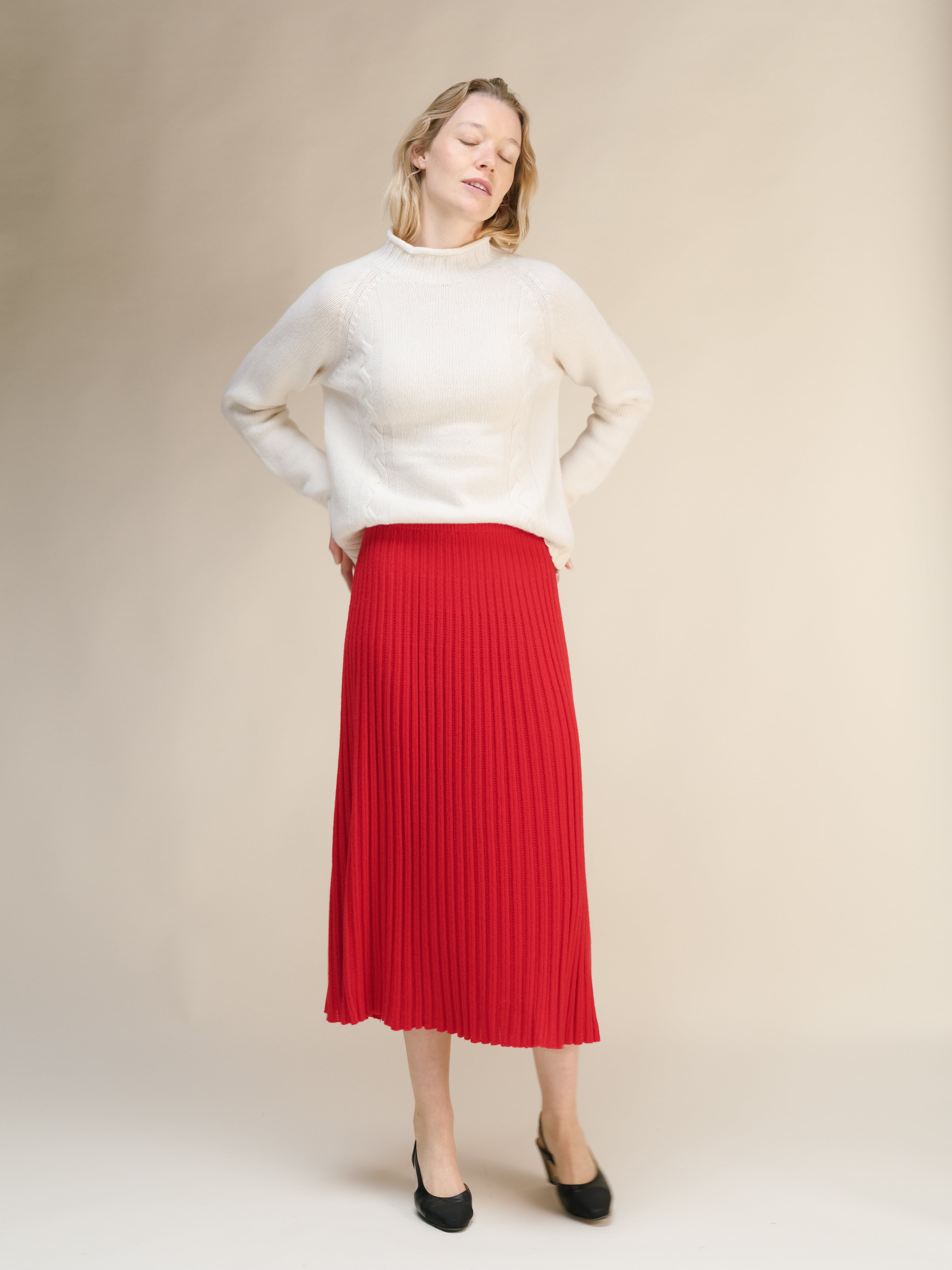 Calling All Cashmere Skirt-10