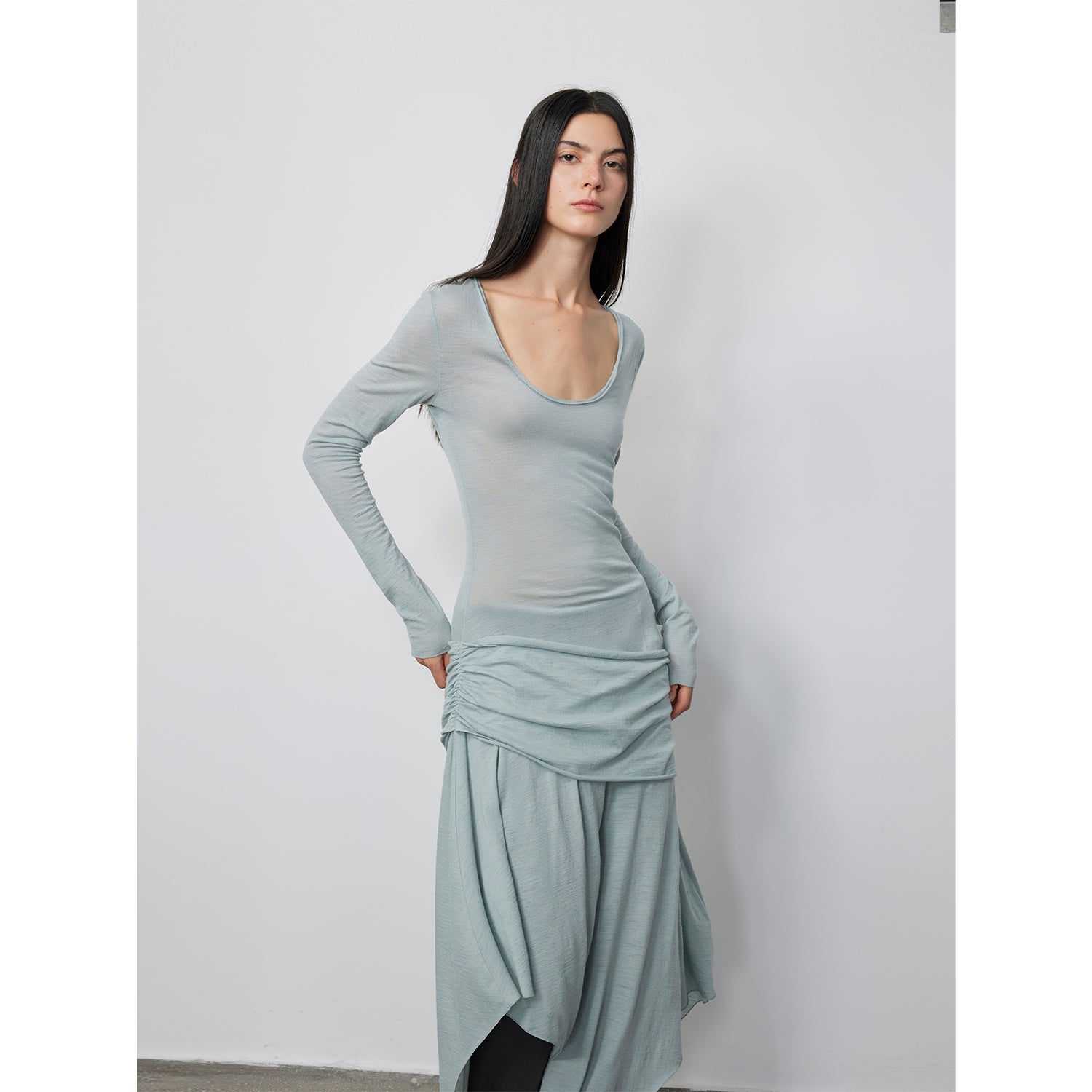 Bell Of The Ball Wool Dress-2