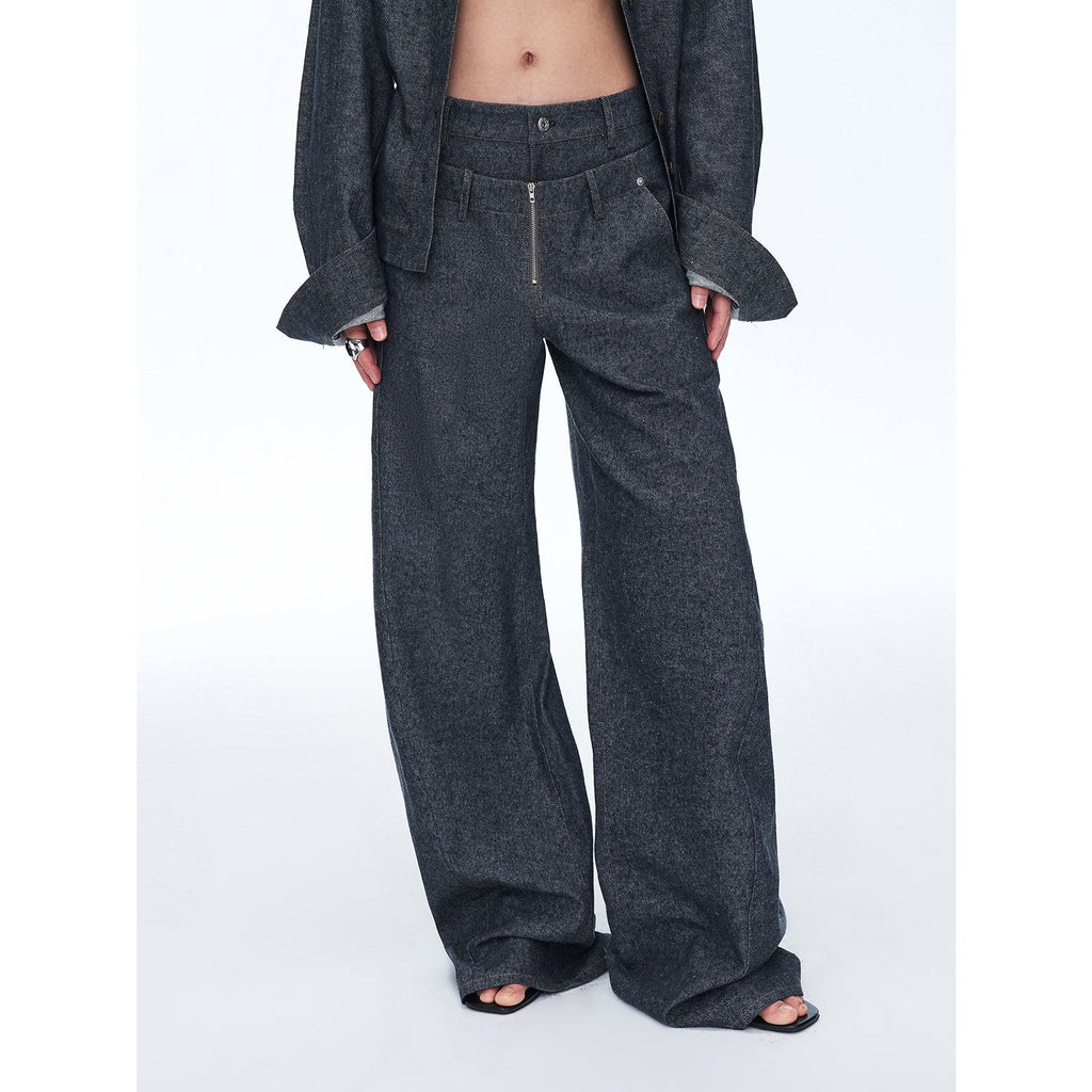 Dancing Double Waist Linen Trousers-2