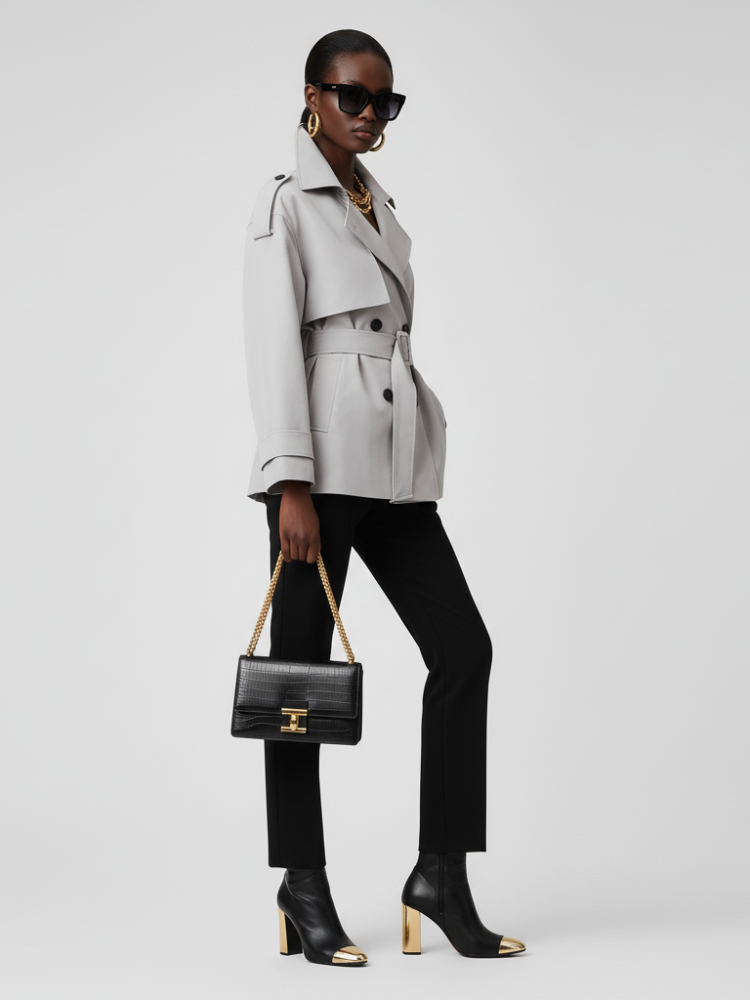 Perfect Crop Trench Jacket-0