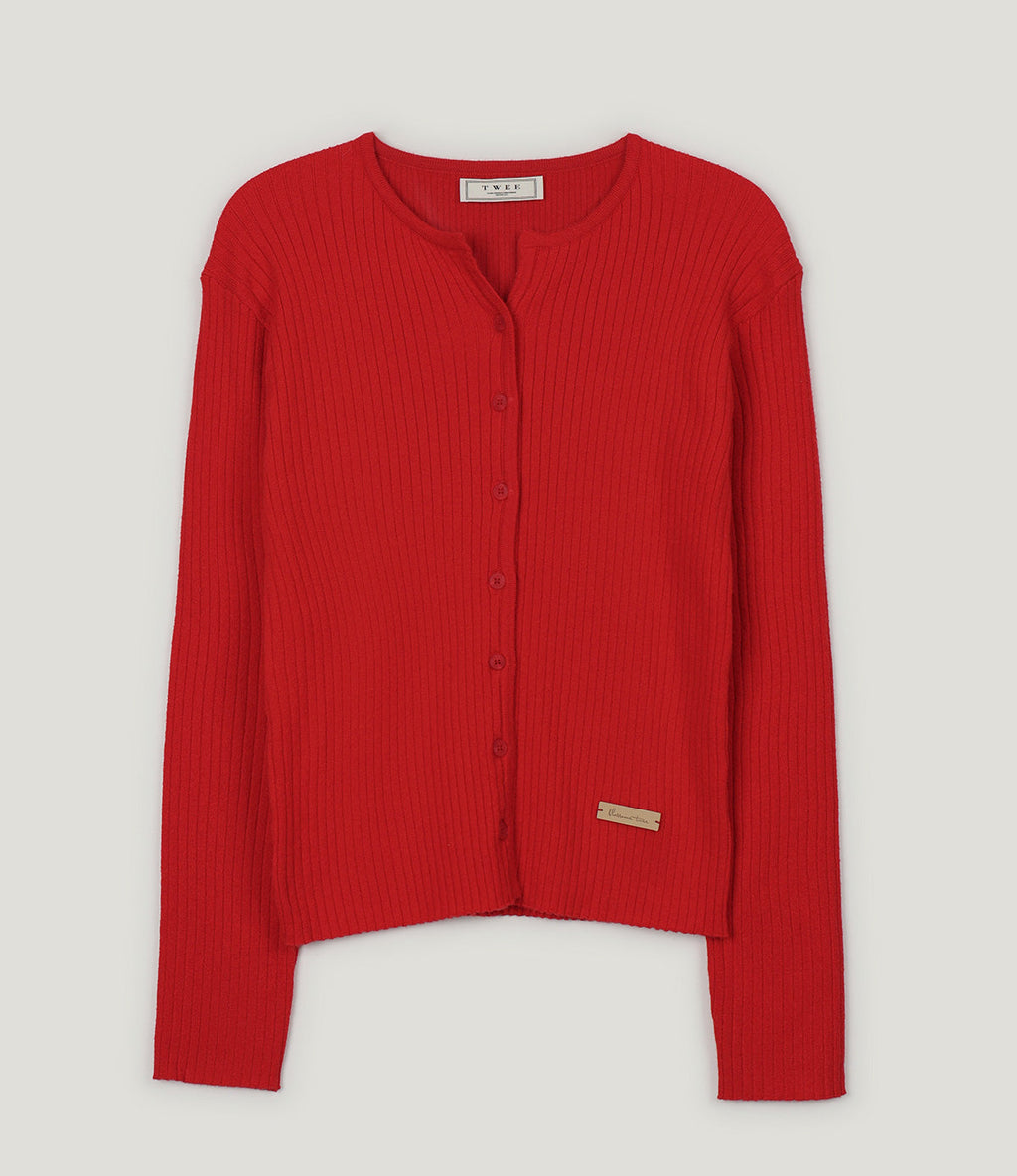 Simple Girl Button Ribbed Cardigan-6