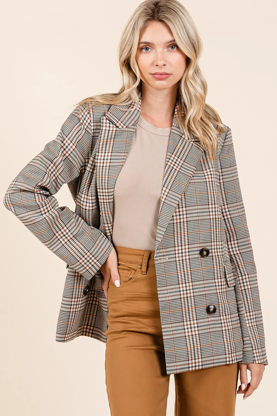 Self Employed Plaid Blazer