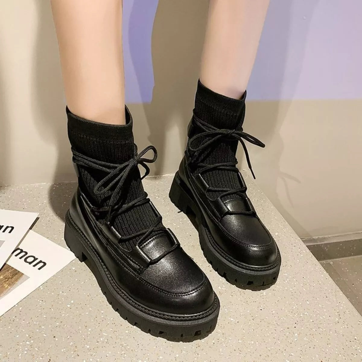 Art Fair Lace Up Boots