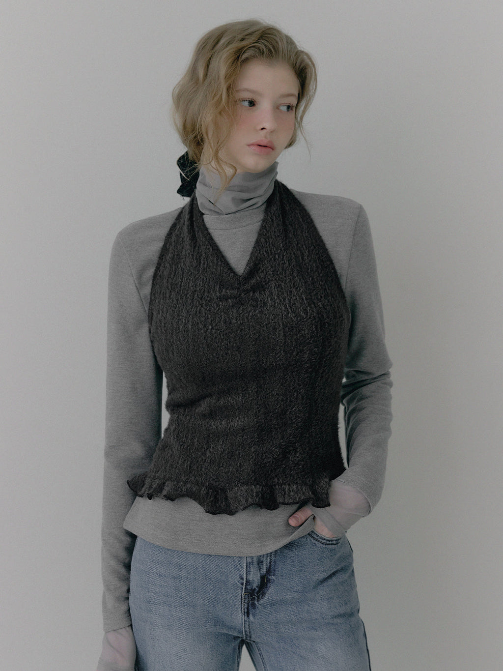 Hiddle Frill Halter