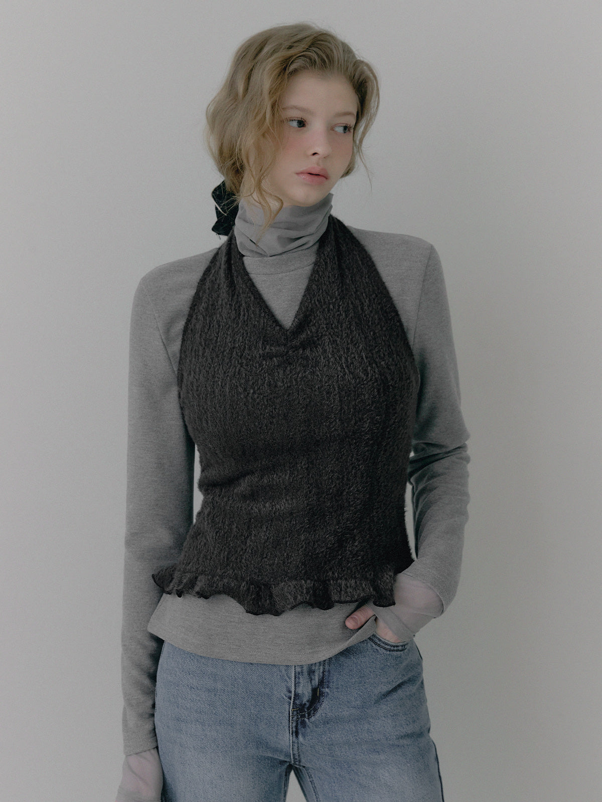 Hiddle Frill Halter