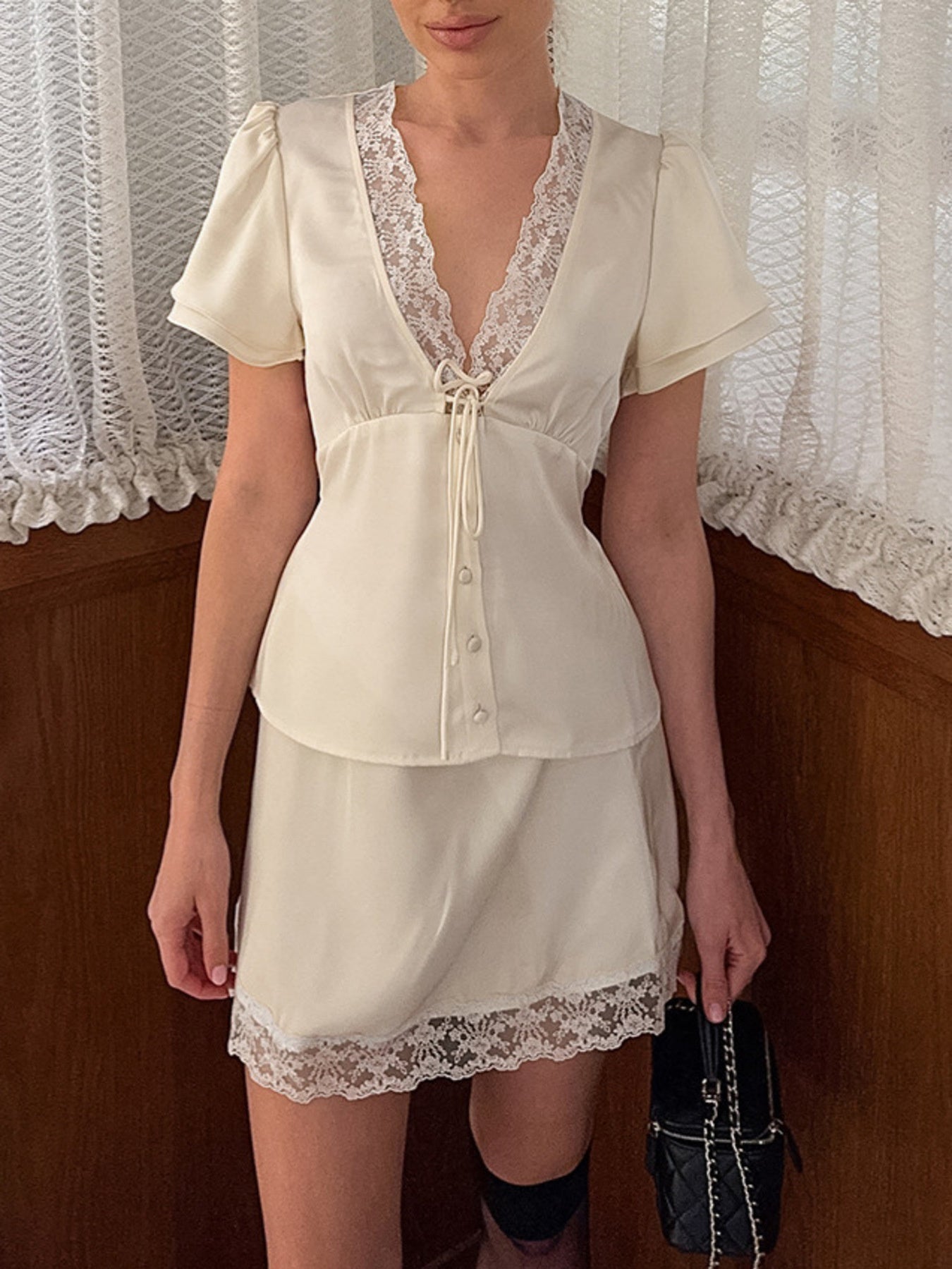 Bookstore Regular Top and Skirt Set