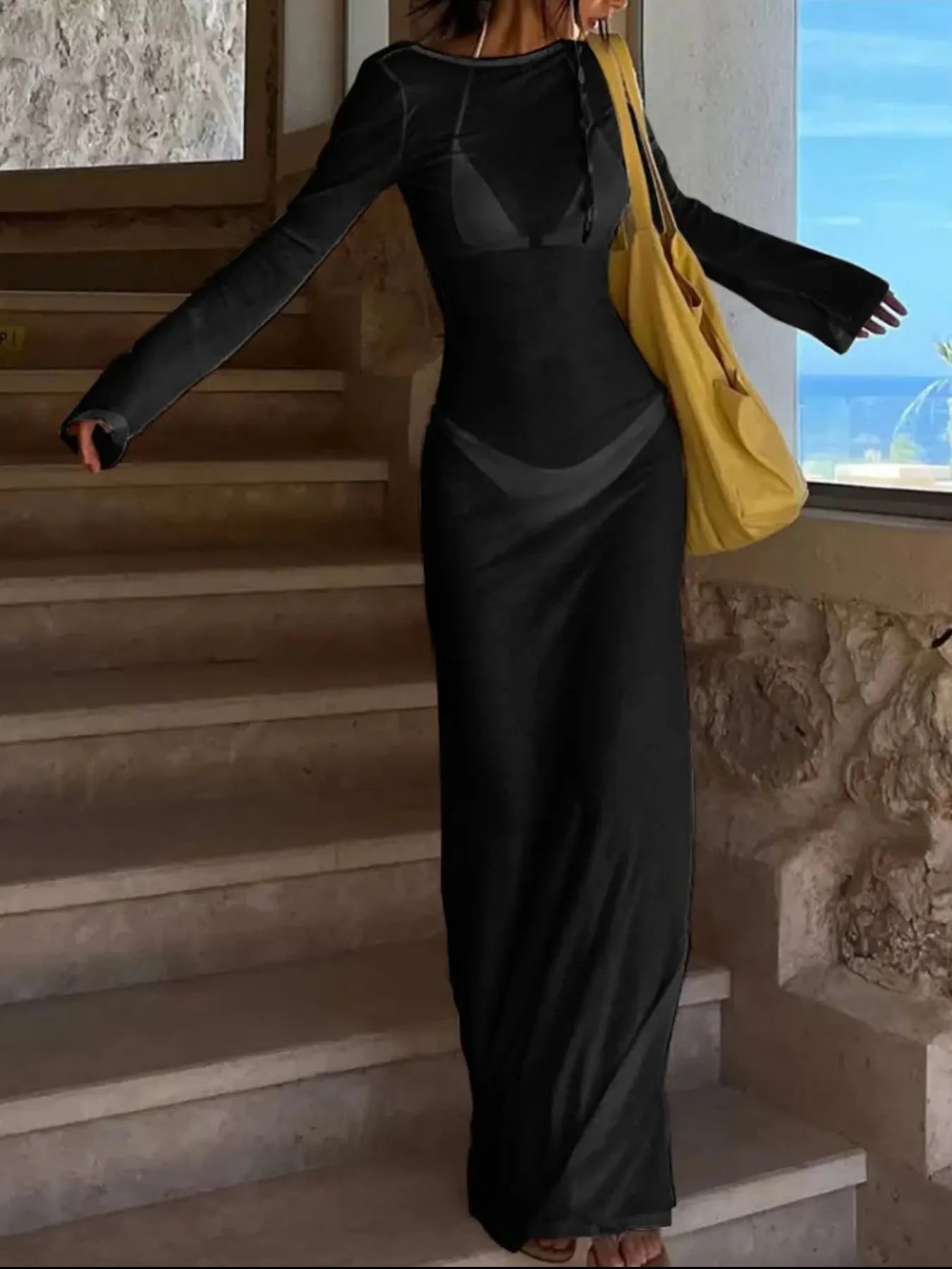Heading To The Beach Maxi Cover-Up