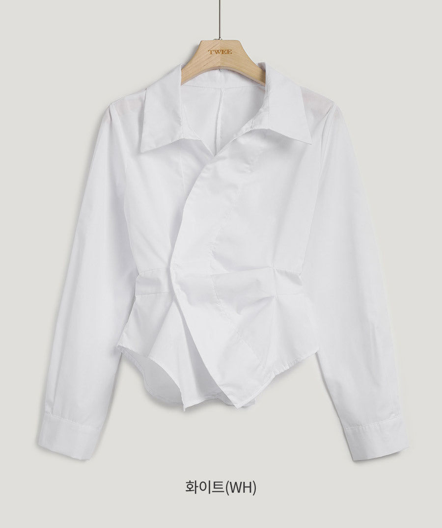 Karina Wrap Asymmetric Shirt-4