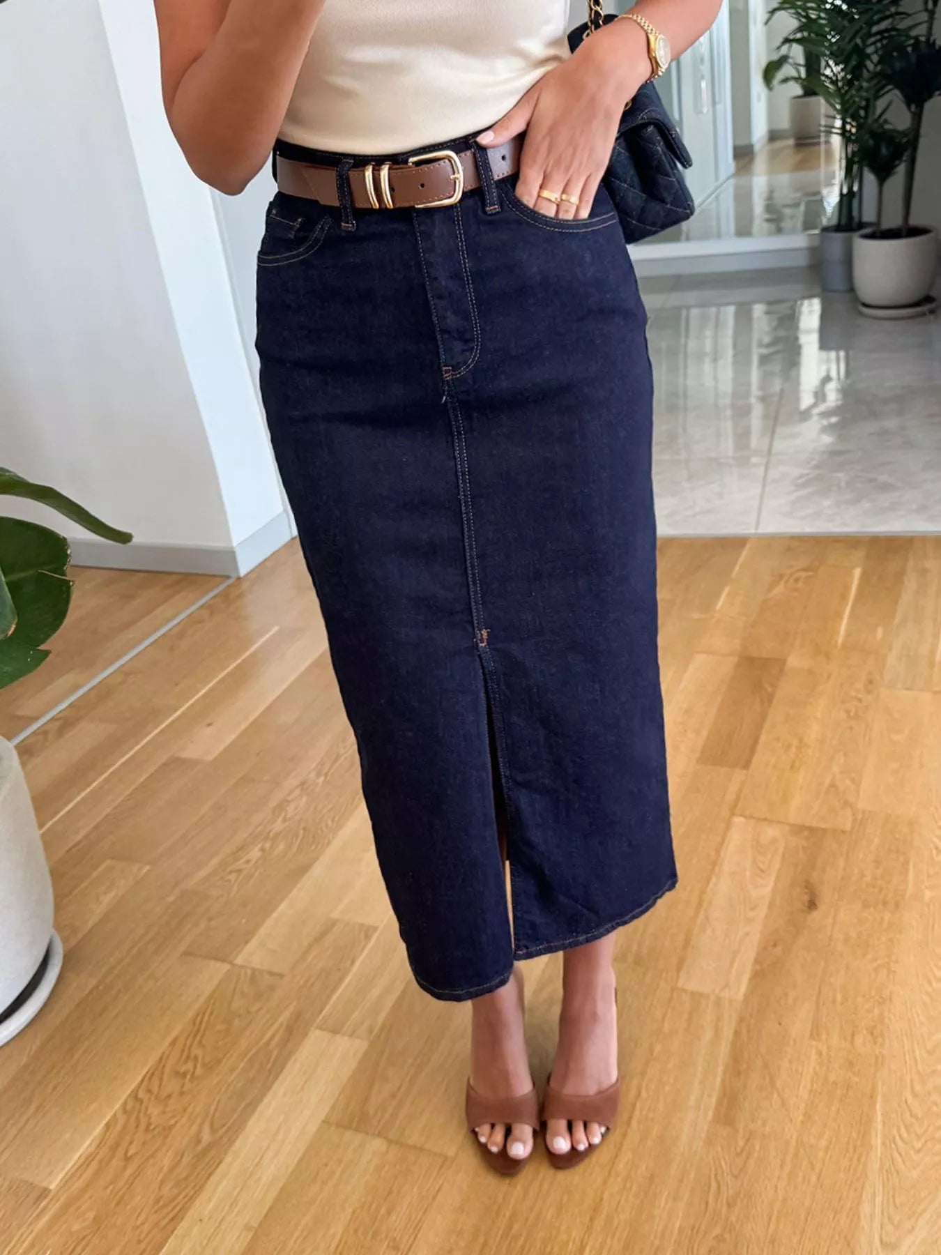 Kansas Chic Denim Skirt